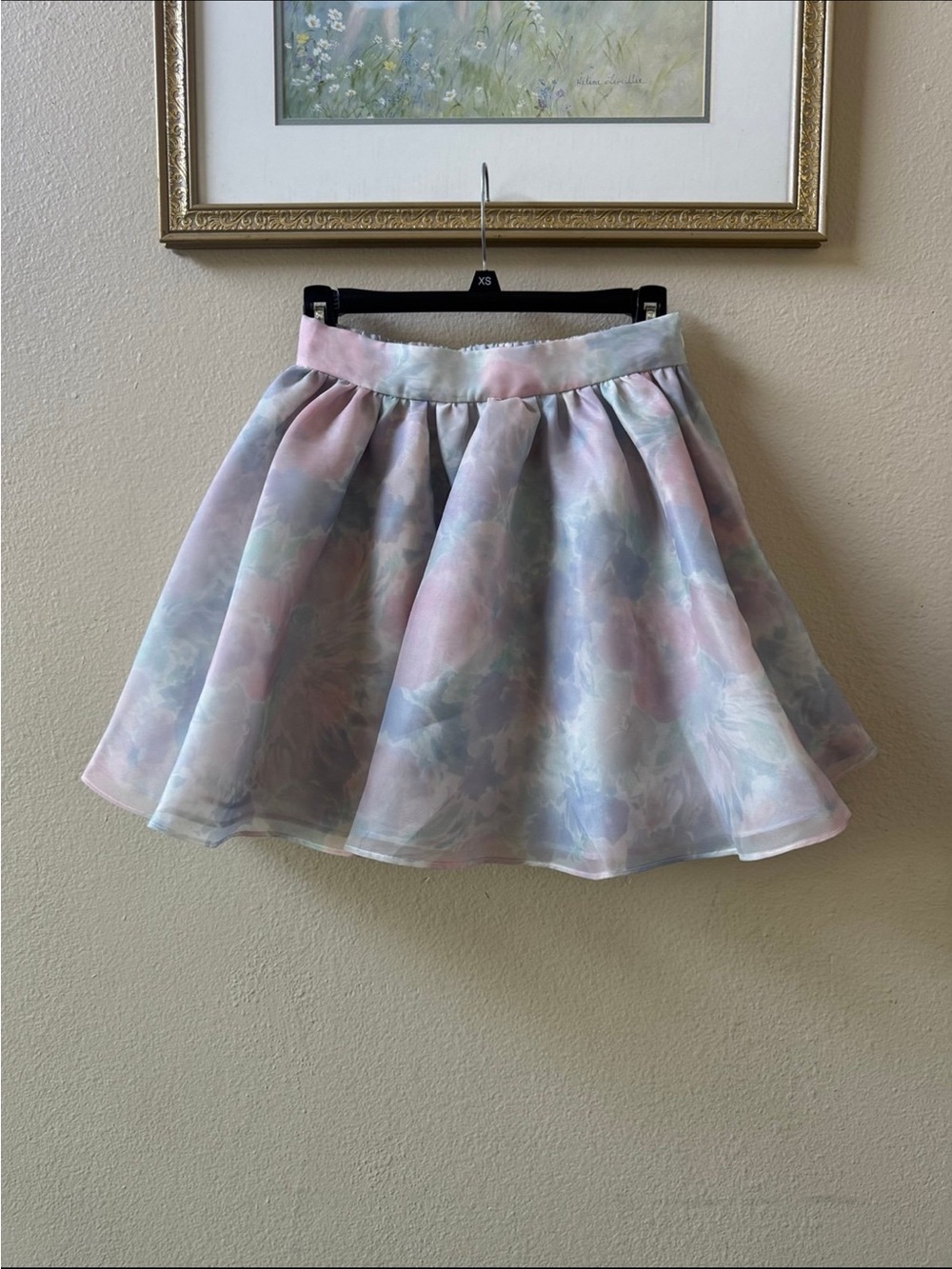 Selkie watercolor cocktail mini dress size S